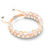 Champagne Supernova | Argent | Bracelet Verre Double Galaxie